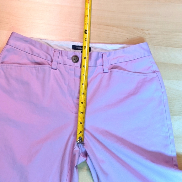 Lands' End Pink Cropped Pants, 6 - Picture 8 of 8
